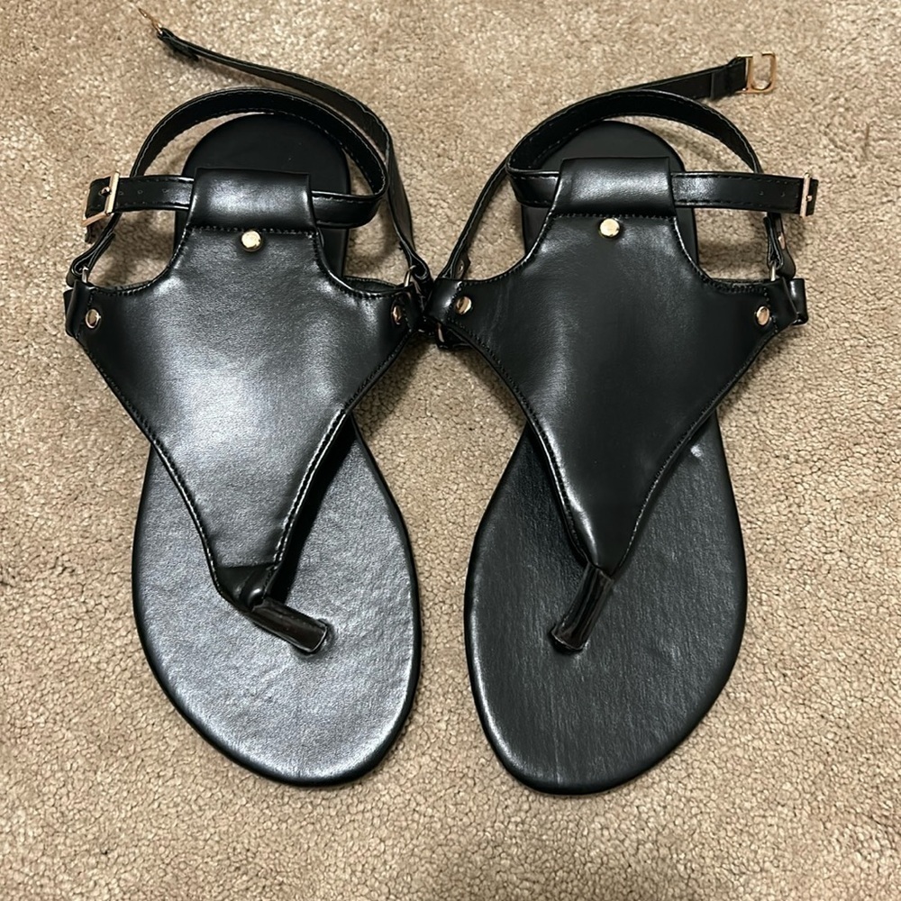 black women’s sandals! size 38 (7.5)! - Picture 1 of 3